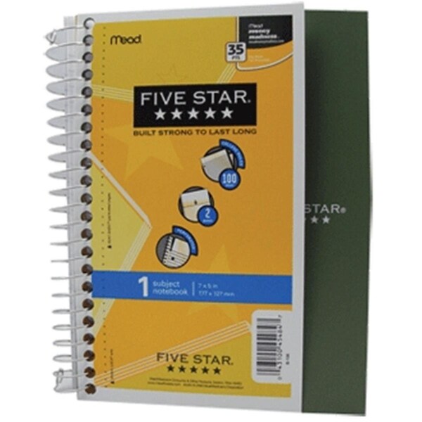 Mead Products Mead Five Star Personal Notebook Asst 7x5 100 Sht College
